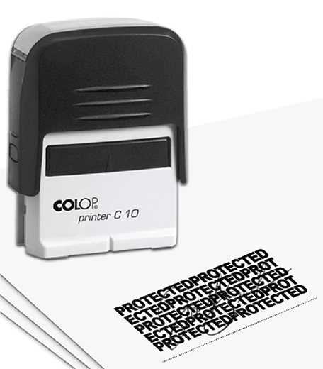 Timbro autoinchiostrante COLOP EOS 30 dim.18x51mm. Max 5 righi