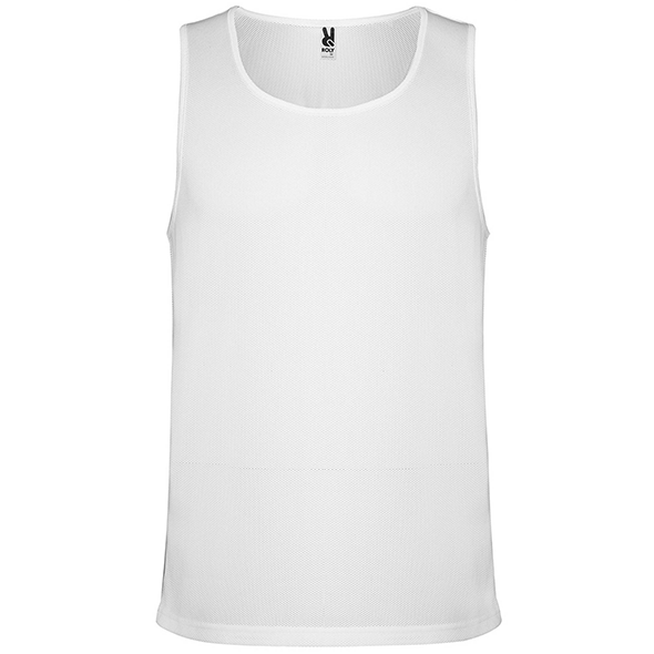 Wide straps t-shirt in microperforated fabric INTERLAGOS