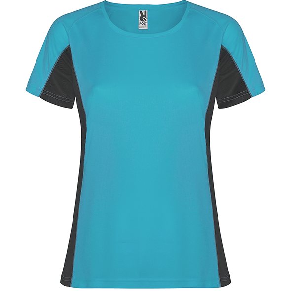 T-shirt technique combiné avec deux tissus en polyester SHANGHAI WOMAN