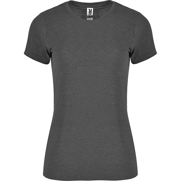 Woman´s short sleeve t-shirt in heather effect fabric FOX WOMAN