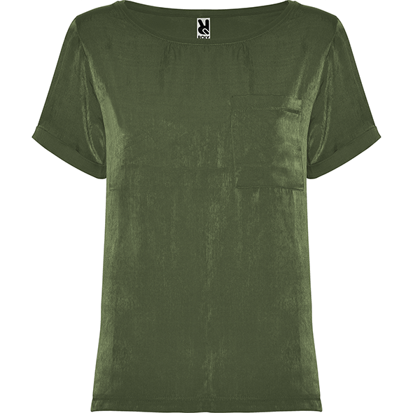 Woman short sleeve t-shirt with wide neckline MAYA