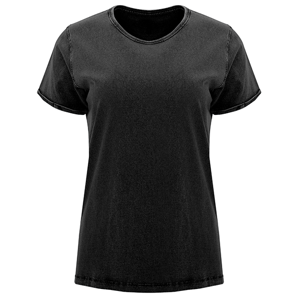 Short sleeve t-shirt with jeans effect for woman HUSKY WOMAN