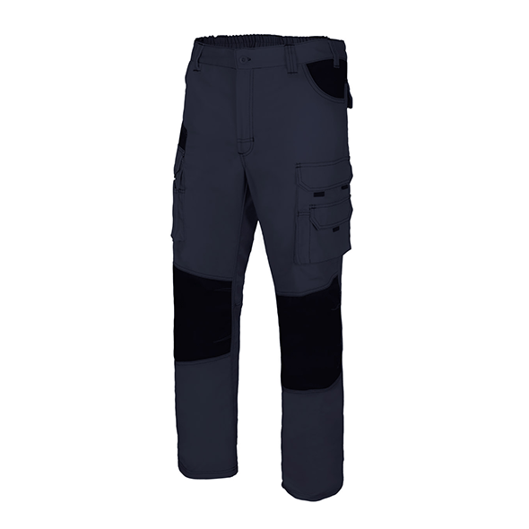 Pants with Bicolor Canvas Pockets