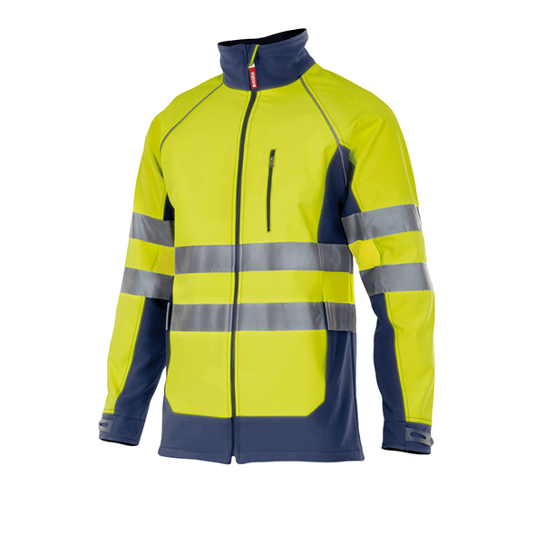 Chaqueta Softshell Bicolor de Alta Visibilidad