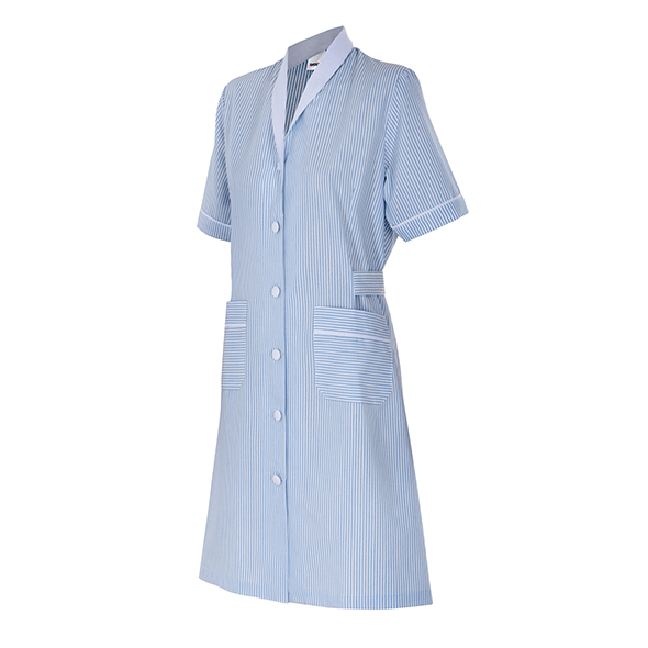 Woman Coat Short Sleeve to Stripes