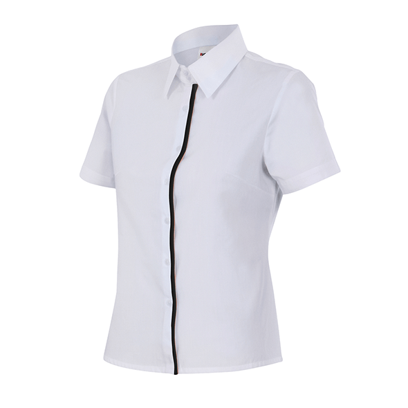 Belted Woman Short Sleeve Shirt